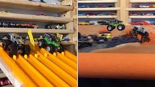 2016 HOT WHEELS MONSTER TRUCK KING OF THE HILL #1"The Race"