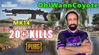 PUBG - ObiWannCoyote - 20+ KILLS - MK14 - SOLO