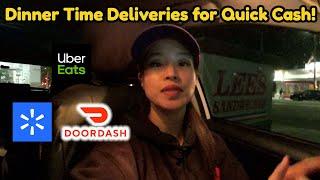 Dinner Time Gig Delivery For Quick Cash! Uber Eats Ride Along Door Dash Walmart Spark Gets Stricter?