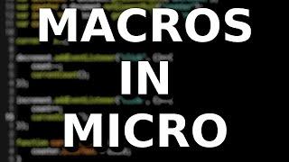 Using a Macro in the Micro Command Line Text Editor to Write Your Blog Faster!