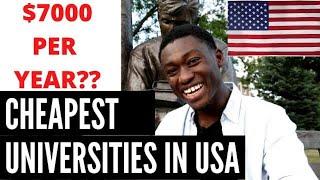 Cheapest Colleges (Universities) in USA for international students  (As low as $7,000 )