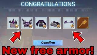 New free armor update!! in sky block blockman go