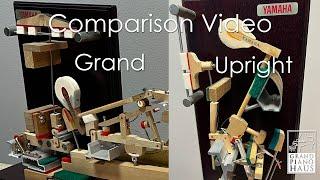 Piano Action Comparison - Grand vs. Upright (Vertical)