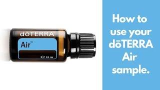 How to use your doTERRA Breathe or Air sample