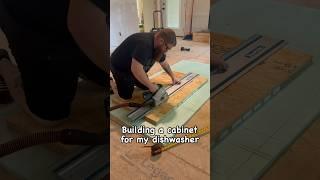 Building a cabinet for my dishwasher #diy #kitchen #carpentry