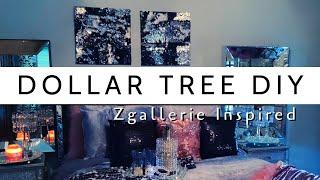 DOLLAR TREE DIY| Zgallerie Inspired Wall Decor| Sequin Wall Decor