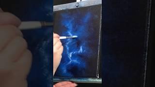 Blue Nebula Space Painting #spaceart #galaxyart #nebula #spaceart #spacepainting #galaxypainting
