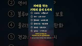 치매를 막는 기적의 음식 6가지 #치매예방 #치매예방음식 #기억력 #뇌건강