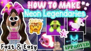 How To Make NEON LEGENDARIES *FAST*In Adopt Me 2023 | Its Cxco Twins (Roblox)