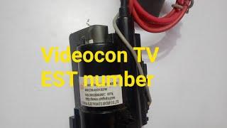 Videocon EST number find out 20A099,4028A,N3132W #ytshorts #short #shorts #ehtnumber