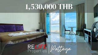 45,000 USD sea view condominium for sale in Pattaya (Jomtien)!