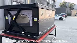 P-Show carbon fiber panels pop up rooftop sleeper