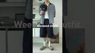 편한 주말 오오티디 추천! 체크남방 코디 #ootd #여름코디 #데일리룩코디
