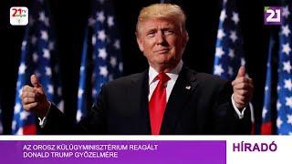 Az orosz külügyminisztérium reagált Donald Trump győzelmére