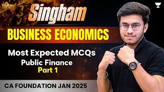 CA Foundation Jan 25 | Most Expected MCQs | Public finance | Part 1 | Aditya Shivhare | CA Pratigya