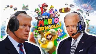 Presidents Play Super Mario 3D World 1-25 (FULL STORY MODE)