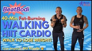  40-Min Walking HIIT Workout – Low Impact Cardio for Fat Burn (All Standing)