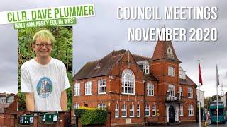 Waltham Abbey - Town and District Council meetings Nov 2020