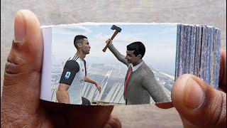 Mr. Bean Cartoon FlipBook #5 | Angry Bean Kills Cristiano Ronaldo Flip Book | Flip Book Artist 2021