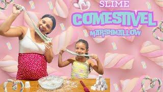 Brincadeiras e Desafios Divertidos com a Galerinha da Manu - Slime comestível de Marshmallow