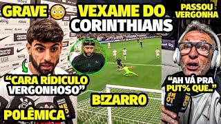 A REAÇÃO DESESPERAD0RA DE NET0 APÓS CORINTHIANS TOMAR GOL NO FIM E YURI ALBERTO SE IRRITA APÓS..