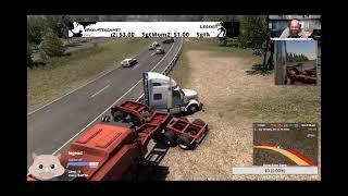 Krupter kills Mini with amazing Crash in American Truck Simulator