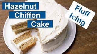  Hazelnut Chiffon Cake With Marshmallow Fluff Icing Recipe