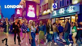 London Spring Walk  Nightlife West End, Piccadilly Circus to SOHO | Central London Walking Tour