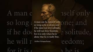 Solitude & Freedom: Schopenhauer on Self-Confidence