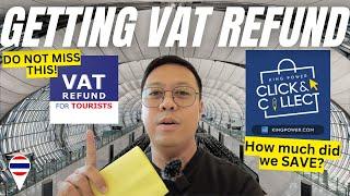 Bangkok VAT REFUND in Thailand! Is CLICK & COLLECT worth it? Bangkok Vlog 2024