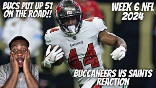 Reaction To Tampa Bay Buccaneers vs New Orleans Saints Game Highlights | NFL 2024 Week 6