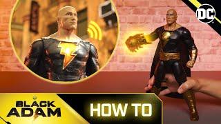 How to use POWER PUNCH BLACK ADAM!  Epic Punching Action Figure!