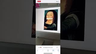 Monna Lisa - Gioconda artwork styles with Web AR image detection and recognition - augmented reality