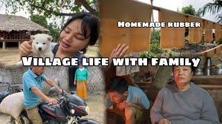 Village life chicken roasting with family || @micahnyodu7521 5k subs celebration  village life