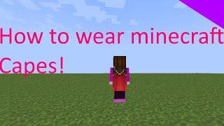 How to wear Capes on minecraft java edition