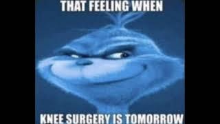 The feeling when the knee surgery is tomorrow (STAY UNTIL THE END FOR A EMOTIONAL MESSAGE)