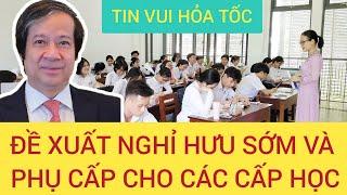 GOOD NEWS: Proposal for early retirement of PRIMARY SCHOOL teachers - All levels of education pro...
