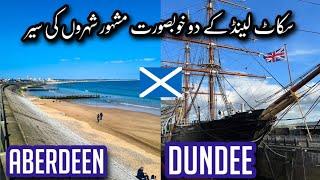 Dundee Waterfront & City Centre || Aberdeen Beach & City Centre || Halal Food in Scotland | vlog 6