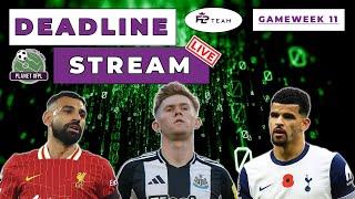 The Planet FPL GW11 Deadline Stream Live! In Partnership With FPL Team | Planet FPL 2024/25