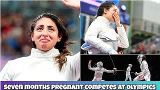 Seven Months Pregnant Egyptian Fencer Nada Hafez Competes at Paris Olympics reveal after Elimination