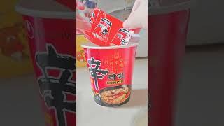 shin cup noodle ramen making :)