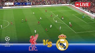 LIVE : Liverpool vs Real Madrid | UEFA Champions League 24/25 | Full Match | PES Game Simulation