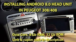 Install Android Head Unit in Peugeot 308 (2007-2014) - from Seicane.com (EN sub.CC)