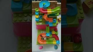 Satisfying building blocks marble run asmr Ep 313. #asmr #satisfying #marblerun