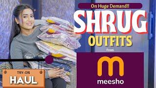 Ethnic *Shrugs* outfits from Meesho | indo western |Wedding-Function-party outfits| Tryon | gimaashi