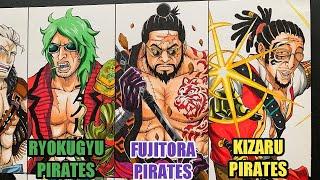 Drawing MARINES as PIRATES & YONKO (Role Swap PART 1)| ONEPIECE