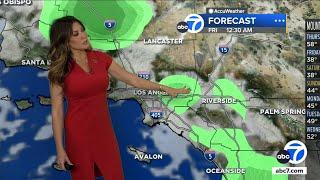 Temperatures dropping in SoCal with chance of rain