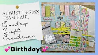 Country Craft Creations Design Team Haul, August 2024! "Birthday"