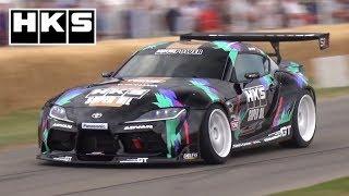 700HP 2JZ Toyota GR Supra Drift by HKS! - Nob Taniguchi at Goodwood FOS 2019!