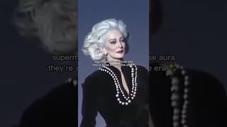 92 yrs old supermodels never lose their prime era aura#oldsupermodels